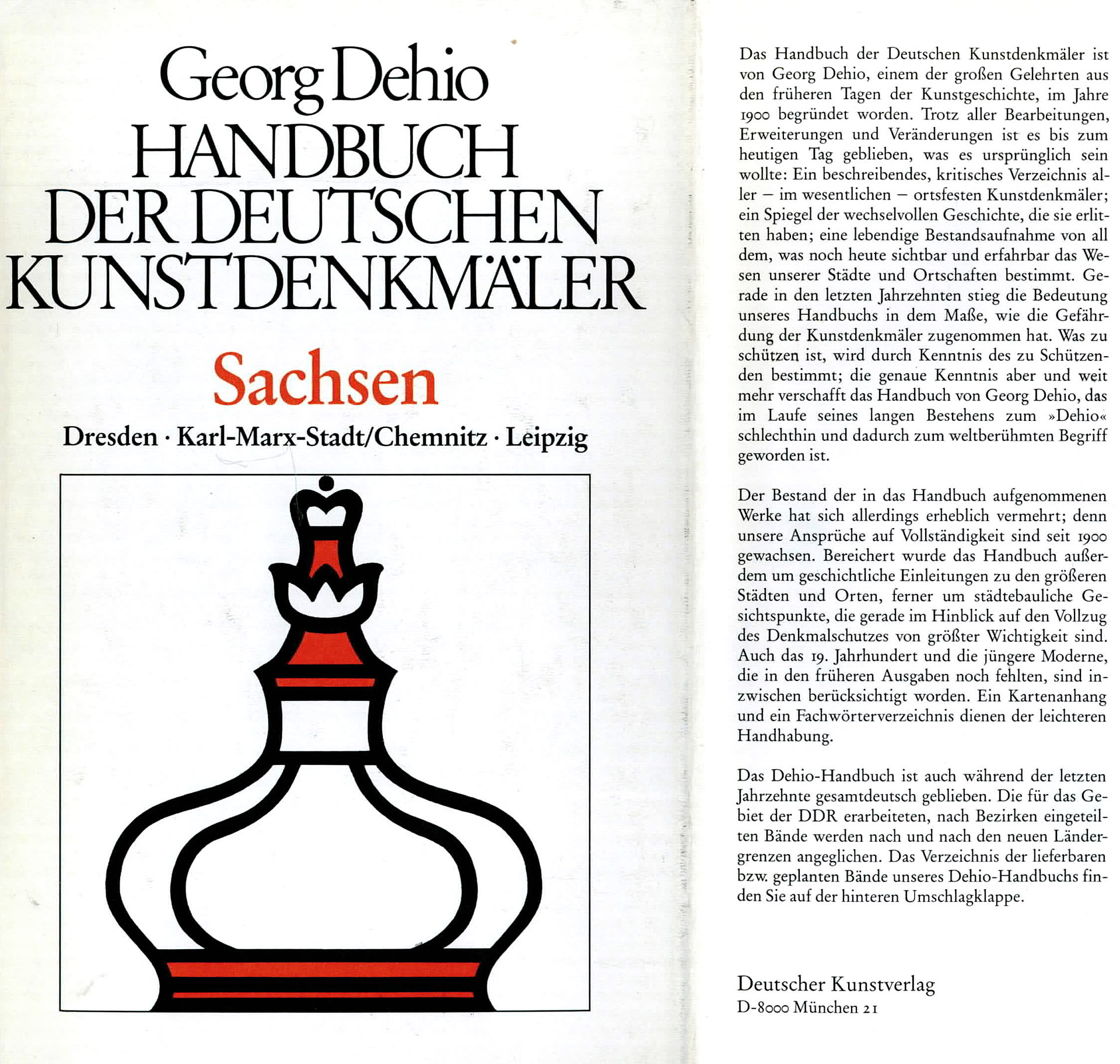 Handbuch der deutschen Kunstdenkmäler (Sachsen) - Dehio, Georg